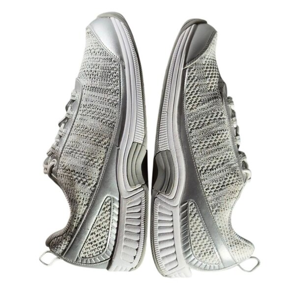 Orthofeet Womens Wide Fit Sneakers Size 12 D Silver/Gray Knit Mesh - Picture 8 of 11